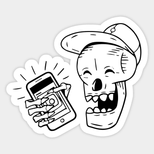 LAUGHING SKULL Sticker